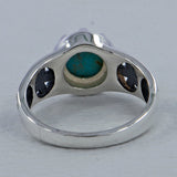 Rainbow Moonstone Silver Rings