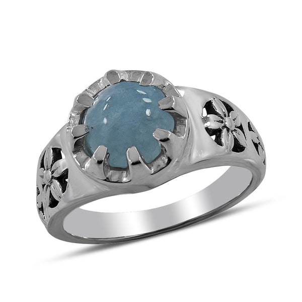 Rainbow Moonstone Silver Ring
