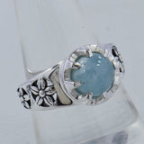 Rainbow Moonstone Silver Rings