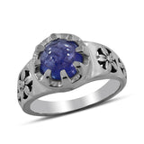 Rainbow Moonstone Silver Rings