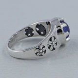 Rainbow Moonstone Silver Rings