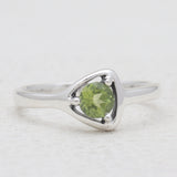Peridot Silver Rings