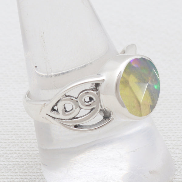 Ethiopian Opal Silver Rings