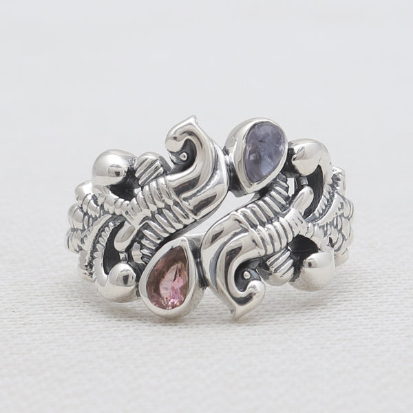 Tourmaline Silver Rings