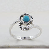 Natural Black Onyx Silver Ring