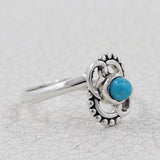 Natural Black Onyx Silver Ring