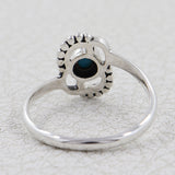 Natural Black Onyx Silver Ring