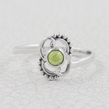 Natural Black Onyx Silver Ring