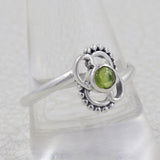 Natural Black Onyx Silver Ring
