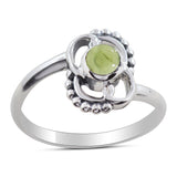 Natural Black Onyx Silver Ring
