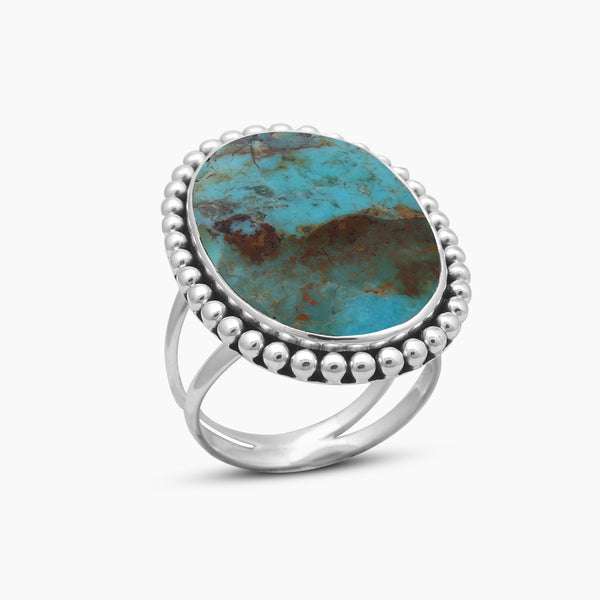 925 Sterling Silver Boulder Turquoise Rings