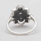 Rainbow Moonstone Silver Rings