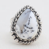Dendritic Opal Silver Rings