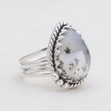 Dendritic Opal Silver Rings