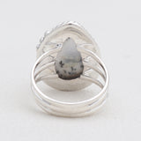 Dendritic Opal Silver Rings