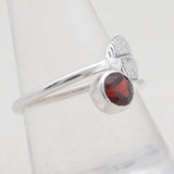 925 Sterling Silver Garnet Ring