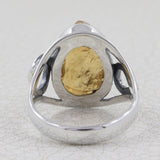 Citrine Ring 925 Sterling Silver