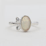 Ethiopian Opal Silver Designer Rings