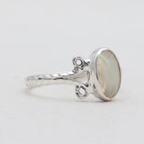 Ethiopian Opal Silver Designer Rings
