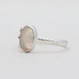 Ethiopian Opal Silver Designer Rings