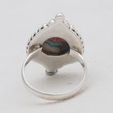 Turquoise Spiny Oyster Silver Rings