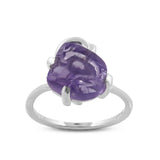 Natural Malachite Silver Ring