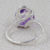 Natural Malachite Silver Ring