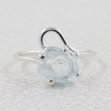 Natural Malachite Silver Ring
