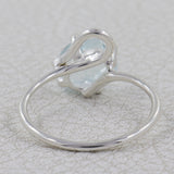 Natural Malachite Silver Ring