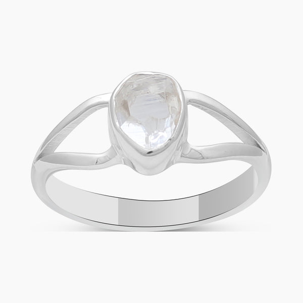 925 Sterling Silver Herkimer Quartz Rings