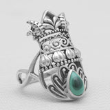 925 Sterling Silver Malachite Rings