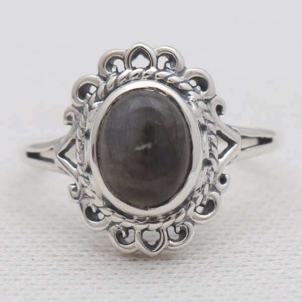 Labradorite Silver Rings