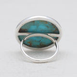 Turquoise Spiny Oyster Silver Rings