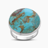 Turquoise Spiny Oyster Silver Rings