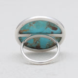 Turquoise Spiny Oyster Silver Rings