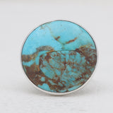 Turquoise Spiny Oyster Silver Rings