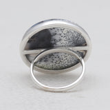 Dendritic Opal Silver Rings