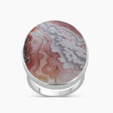 Natural Ocean Jasper Silver Rings