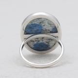 Natural Ocean Jasper Silver Rings