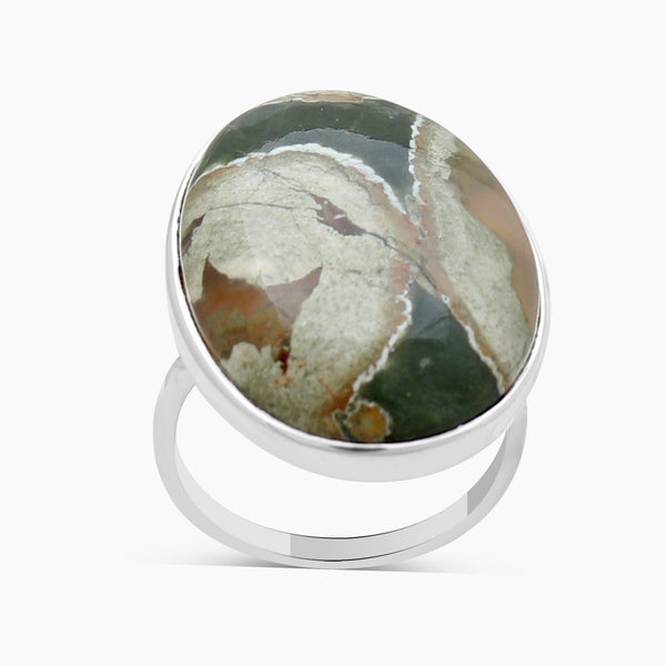 925 Sterling Silver Dendritic Opal Rings