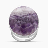 Amethyst Lace Silver Rings