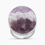 Amethyst Lace Silver Rings