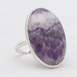 Amethyst Lace Silver Rings