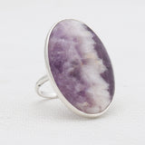 Amethyst Lace Silver Rings