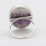 Amethyst Lace Silver Rings