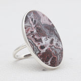 Turquoise Spiny Oyster Silver Rings
