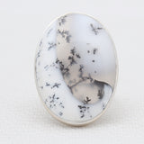 Dendritic Opal Silver Rings