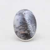 Dendritic Opal Silver Rings