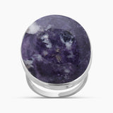 Amethyst Lace Silver Rings