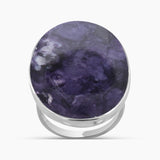 Amethyst Lace Silver Rings